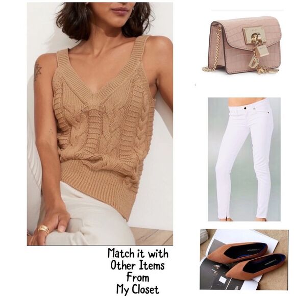 BANANA REPUBLIC organic cotton sweater tank - Picture 3 of 6